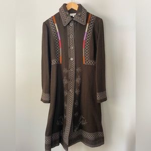 Armand Ventilo embroidered coat Size 4